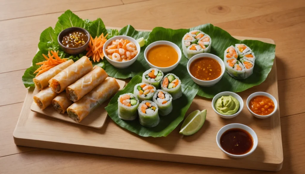 sauce cacahuètes rouleaux de printemps