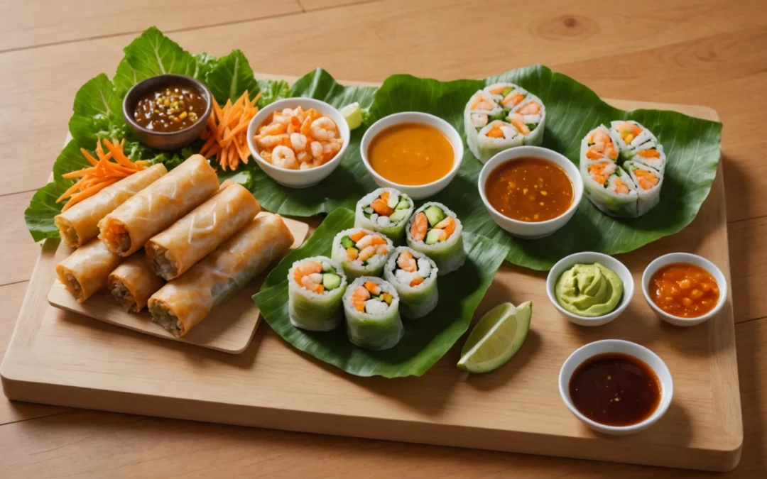 Boostez votre bien-être avec le sauce cacahuètes rouleaux de printemps riches en nutriments