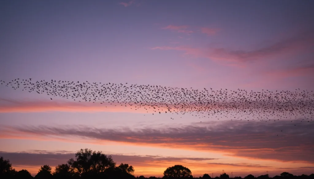 vol d'oiseau en groupe signification spirituelle