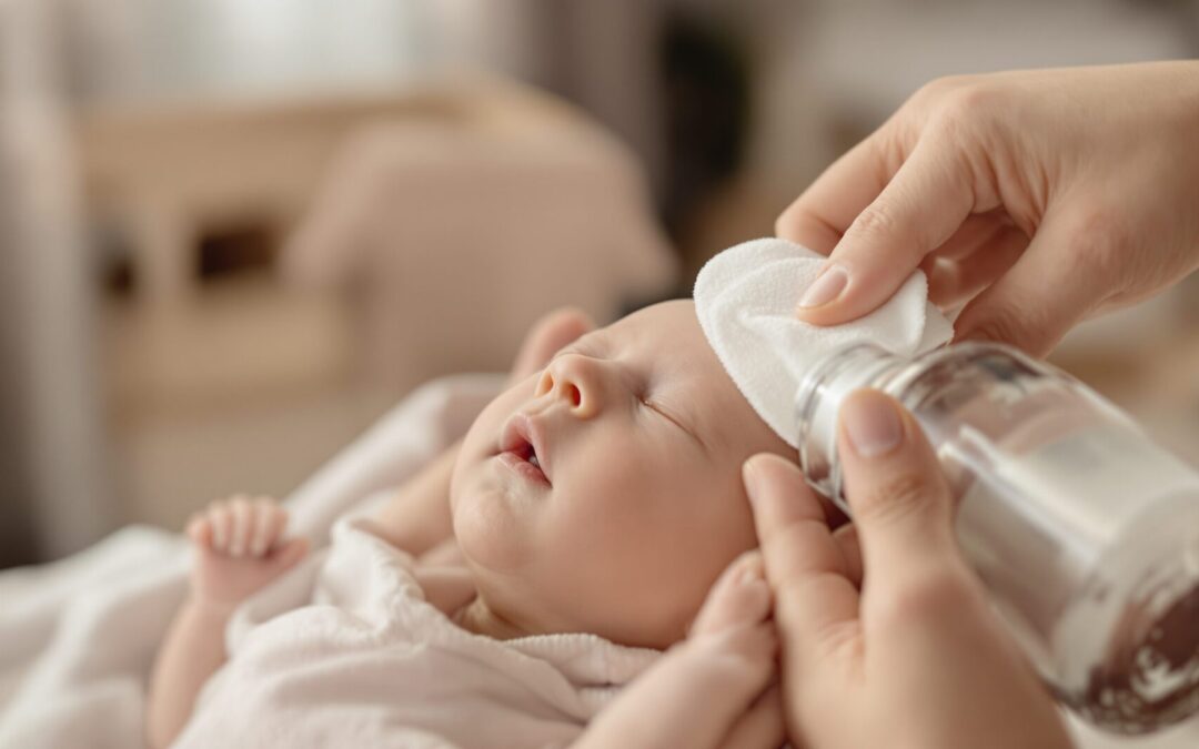 Caca d&rsquo;œil toute la journée bébé : le nettoyage sûr et quand consulter