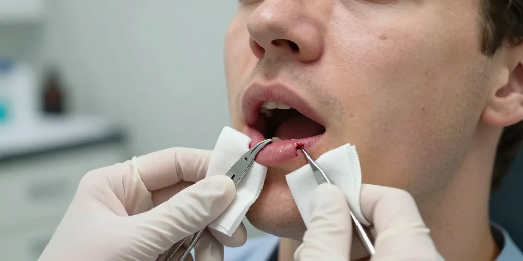 frein déchiré partiellement