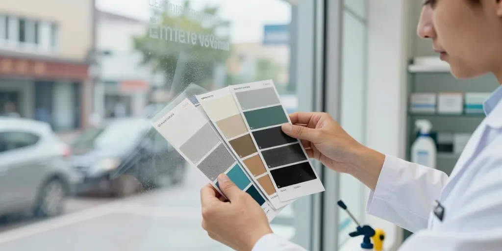 covering vitrine pharmacie