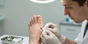 pied matrice ongle detruite