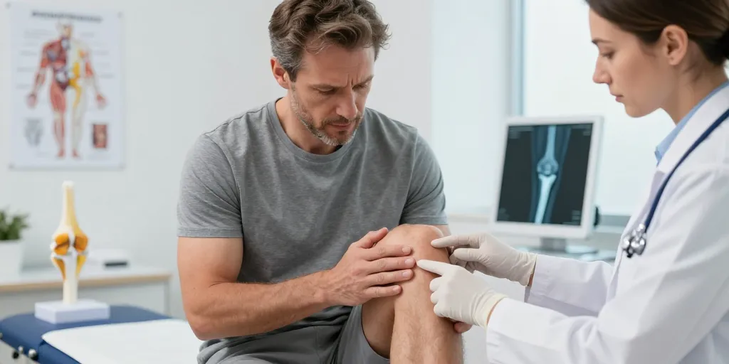 douleur interne genoux droit