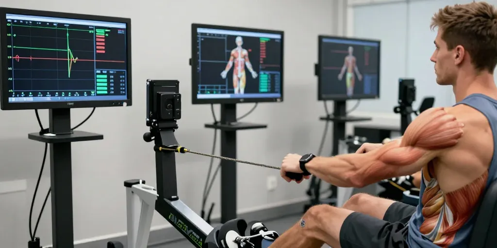 quel muscle fait travailler le rameur
